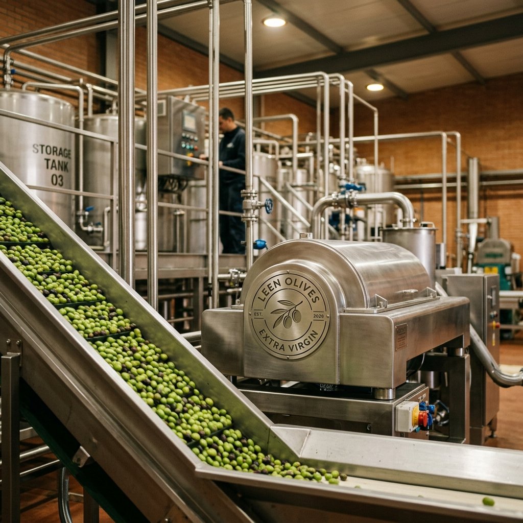 LEEN OLIVES stainless steel modern olive oil extraction machinery